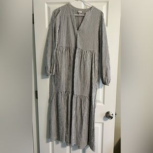 A new day striped tiered maxi dress